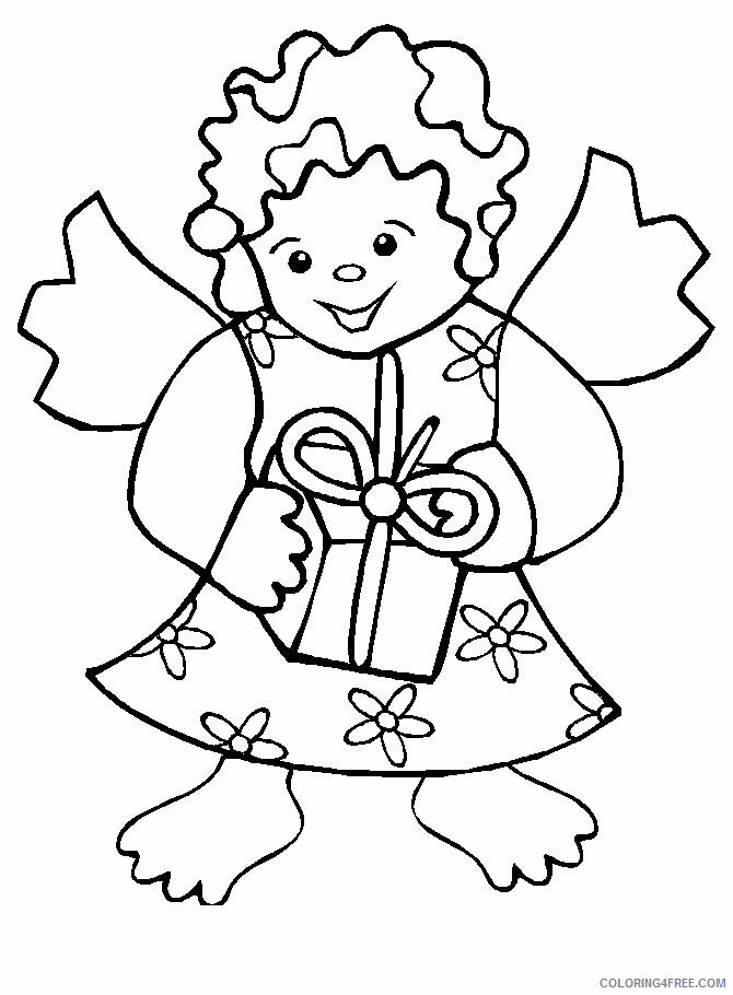 Angel Pictures to Color Printable Sheets Angels Free Coloring 2021 a 6058 Coloring4free