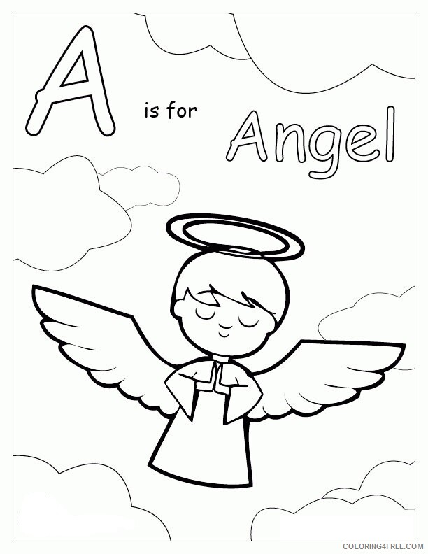 Angel Printable Coloring Pages Printable Sheets Activities 2021 a 6063 Coloring4free