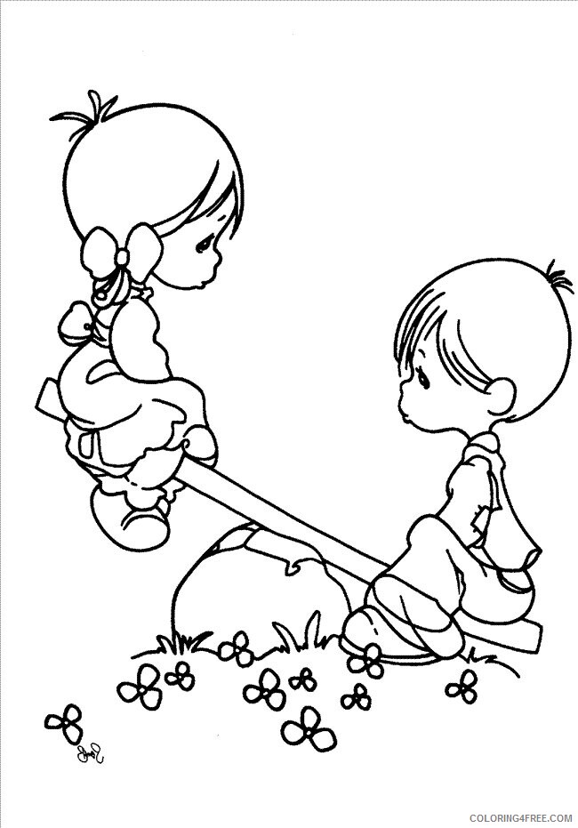 Angel Printable Coloring Pages Printable Sheets Precious Moments 2021 a 6069 Coloring4free