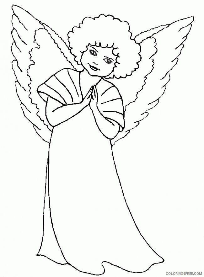 Angel Printable Coloring Pages Printable Sheets Printable Angels Bible Pages 2021 a 6071 Coloring4free