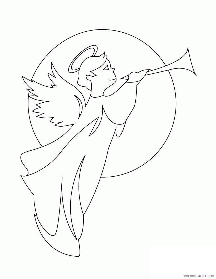Angel Wings Coloring Pages to Print Printable Sheets Angel Print Out 2021 a 6096 Coloring4free