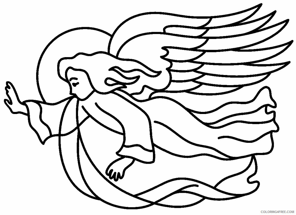 Angel Wings Coloring Pages to Print Printable Sheets angel coloringmates angel 2021 a 6095 Coloring4free