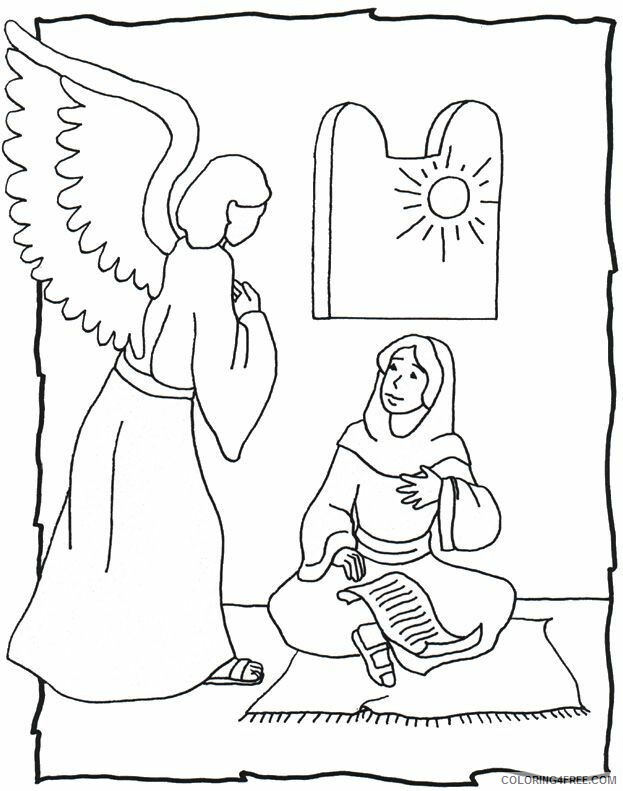 Angel and Mary Coloring Page Printable Sheets jpg 2021 a 5929 Coloring4free