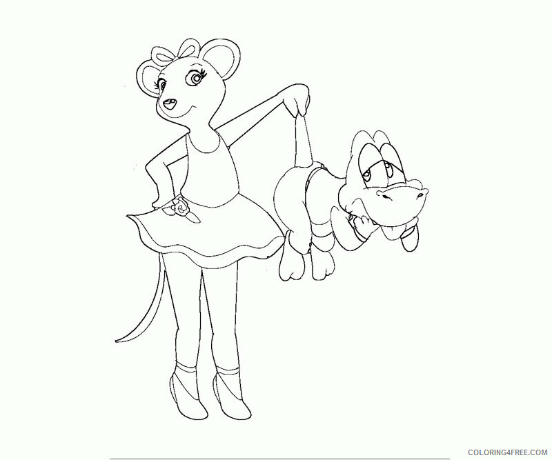 Angelina Ballerina Coloring Pages Printable Sheets 1 Angelina Ballerina Page 2021 a 6111 Coloring4free