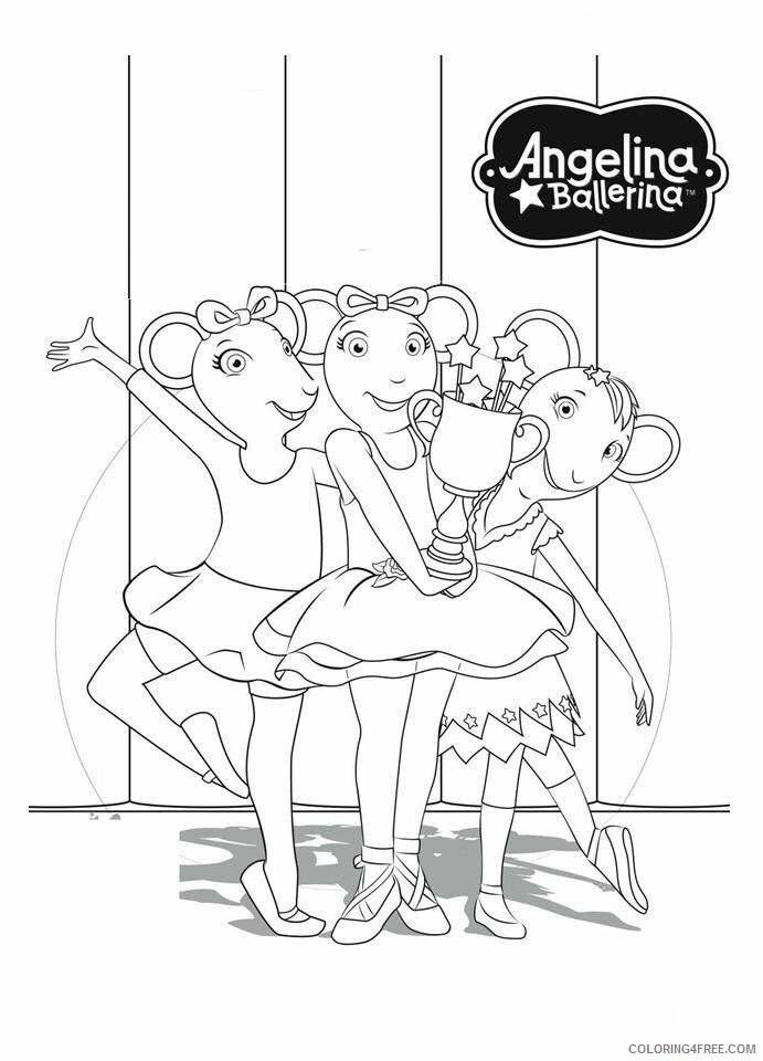 Angelina Ballerina Coloring Pages Printable Sheets 2021 a 6126 Coloring4free