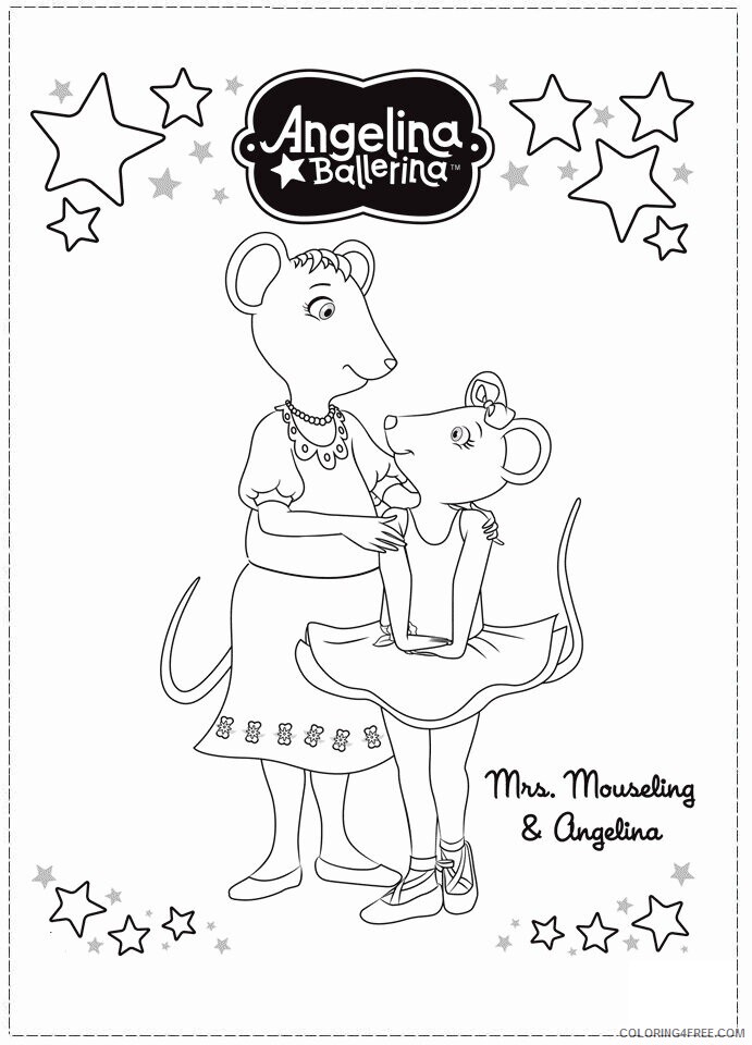 Angelina Ballerina Coloring Pages Printable Sheets Angelina Ballerina page jpg 2021 a 6117 Coloring4free