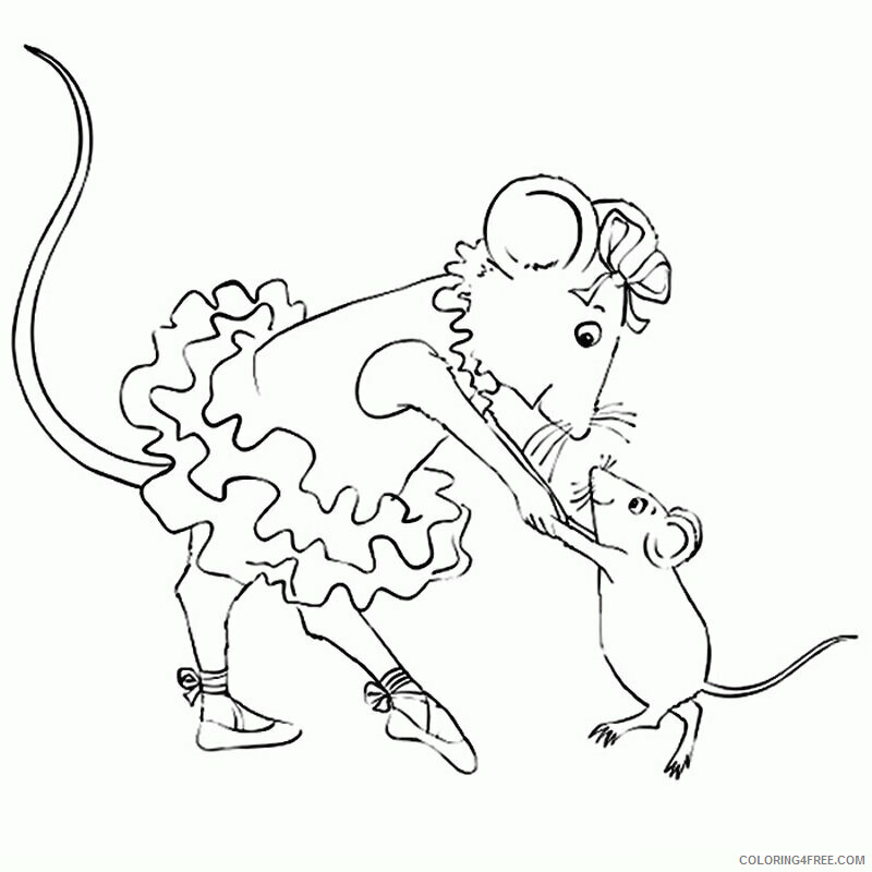 Angelina Ballerina Coloring Pages Printable Sheets angelina Colouring 2021 a 6119 Coloring4free