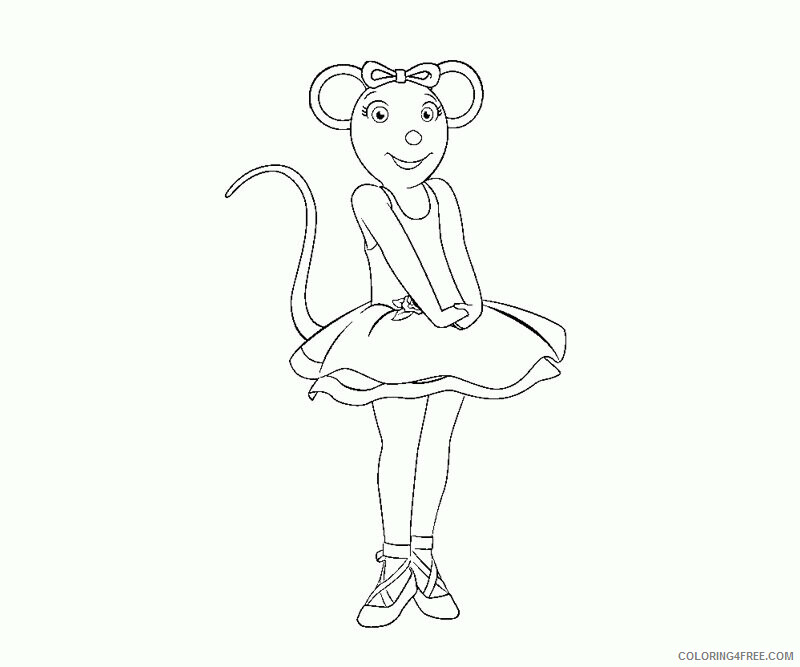 Angelina Ballerina Coloring Pages Printable Sheets angelina ballerina 10 jpg jpg 2021 a 6123 Coloring4free
