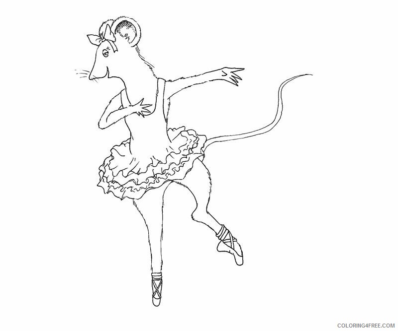 Angelina Coloring Pages Printable Sheets 8 Angelina Ballerina Page 2021 a 6128 Coloring4free