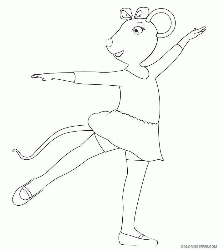 Angelina Coloring Pages Printable Sheets Angelina Ballerina 21 2021 A 6129 Coloring4free Coloring4free Com - ballerina egg roblox 2021