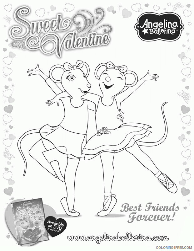 Angelina Coloring Pages Printable Sheets Angelina Ballerina Free Coloring 2021 a 6131 Coloring4free