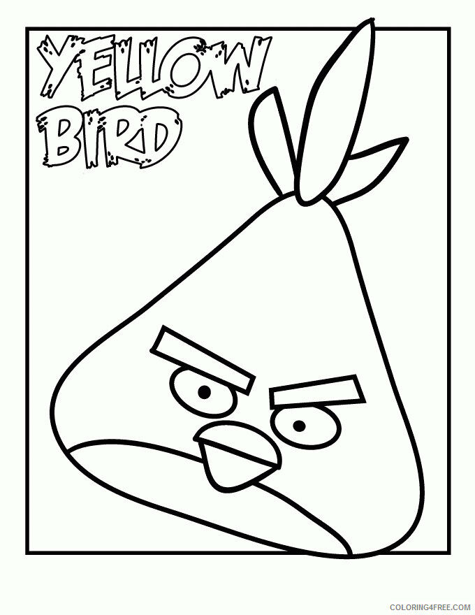 Angry Bird Coloring Book Printable Sheets Angry Birds Disney 2021 a 6149 Coloring4free