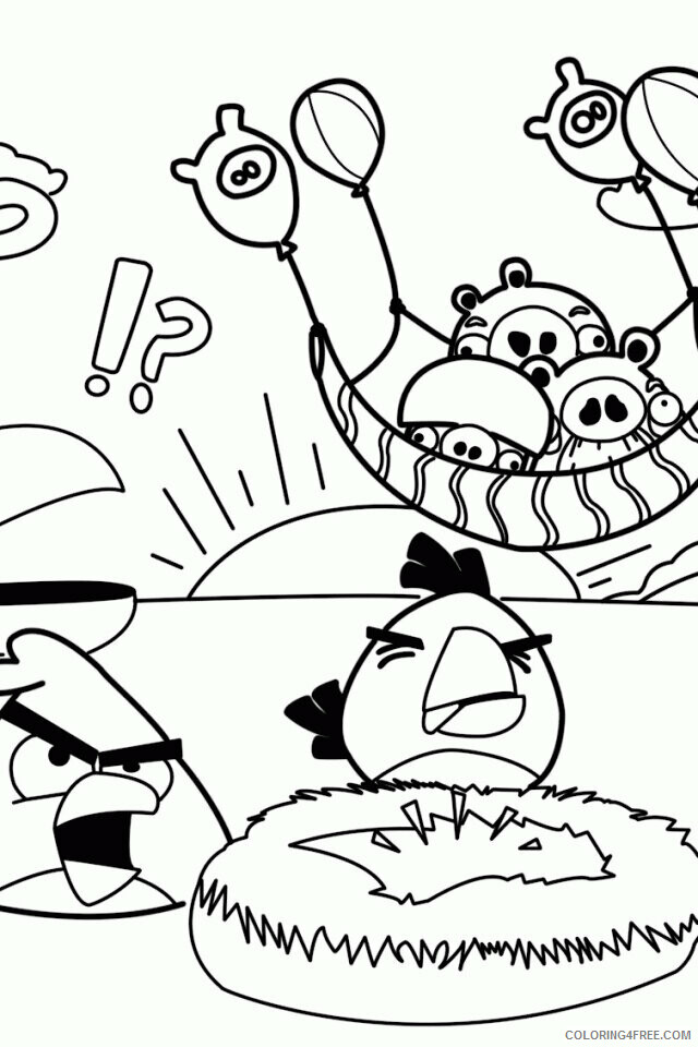 Angry Bird Coloring Book Printable Sheets Angry Birds Star Wars Coloring 2021 a 6154 Coloring4free