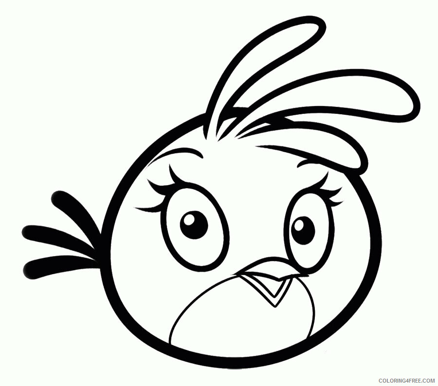 Angry Bird Coloring Pages for Kids Printable Sheets Angry Birds Orange Bird Be 2021 a 6191 Coloring4free