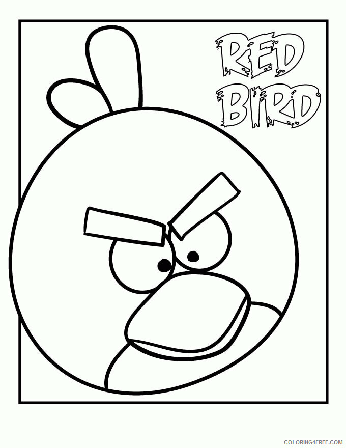 Angry Bird Coloring Pages for Kids Printable Sheets Free Printable Angry Bird 2021 a 6193 Coloring4free