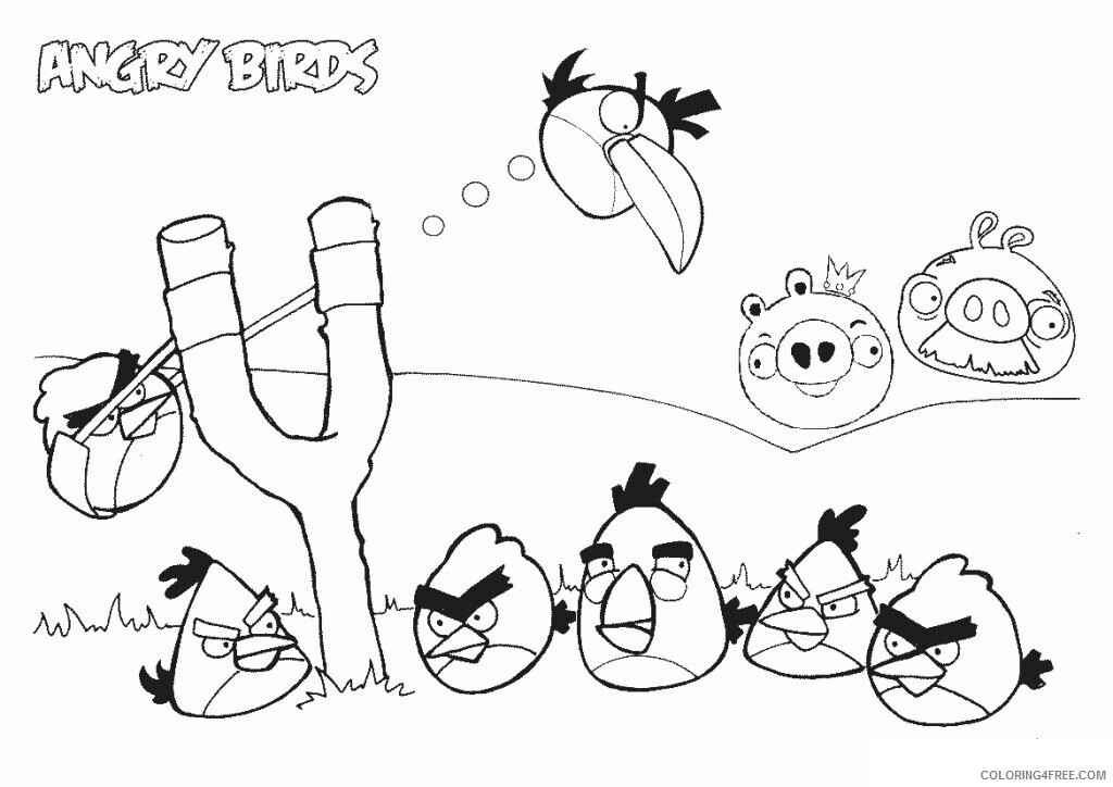 Angry Bird Coloring Sheets Printable Sheets Angry Bird Page Free 2021 a 6201 Coloring4free