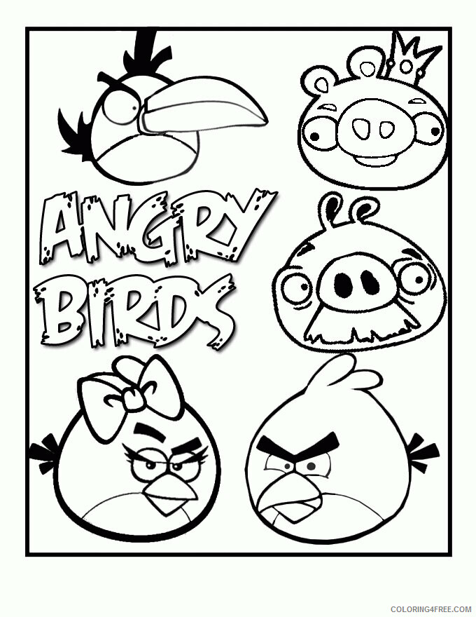 Angry Bird Coloring Sheets Printable Sheets Kids Under 7 Angry Birds 2021 a 6209 Coloring4free