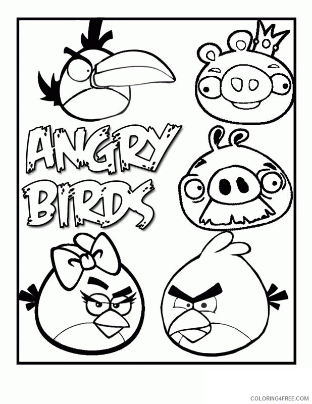 Angry Bird Colors Printable Sheets Angry Birds 13 2021 a 6213 Coloring4free