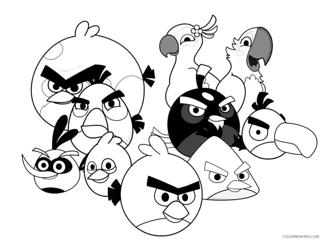 Angry Bird Printable Coloring Pages Printable Sheets Angry Birds Free 2021 a 6228 Coloring4free