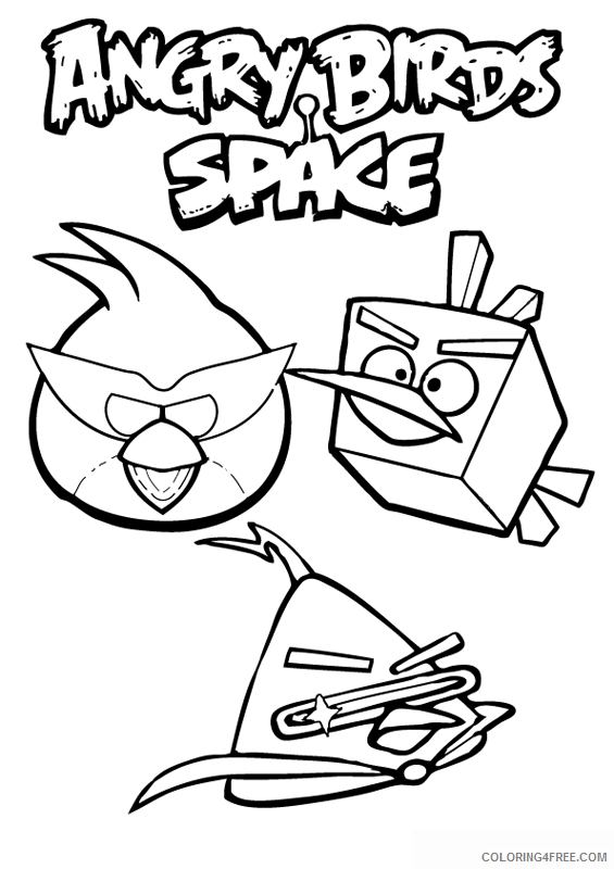 Angry Bird Space Coloring Pages Printable Sheets Angry Bird Space Page 2021 a 6235 Coloring4free