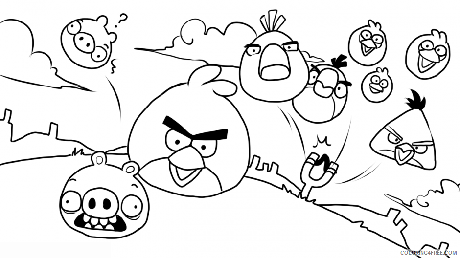 Angry Bird Terence Coloring Page Printable Sheets Angry Birds Season Pages 2021 a 6243 Coloring4free