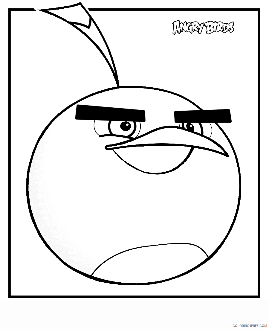 Angry Bird Terence Coloring Page Printable Sheets Radkenz Artworks Gallery angry birds 2021 a 6251 Coloring4free