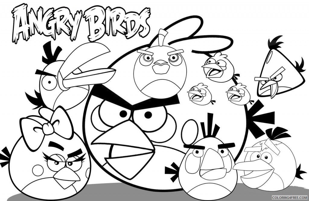 Angry Birds Coloring Online Printable Sheets Angry Birds ColoringMates 2021 a 6259 Coloring4free