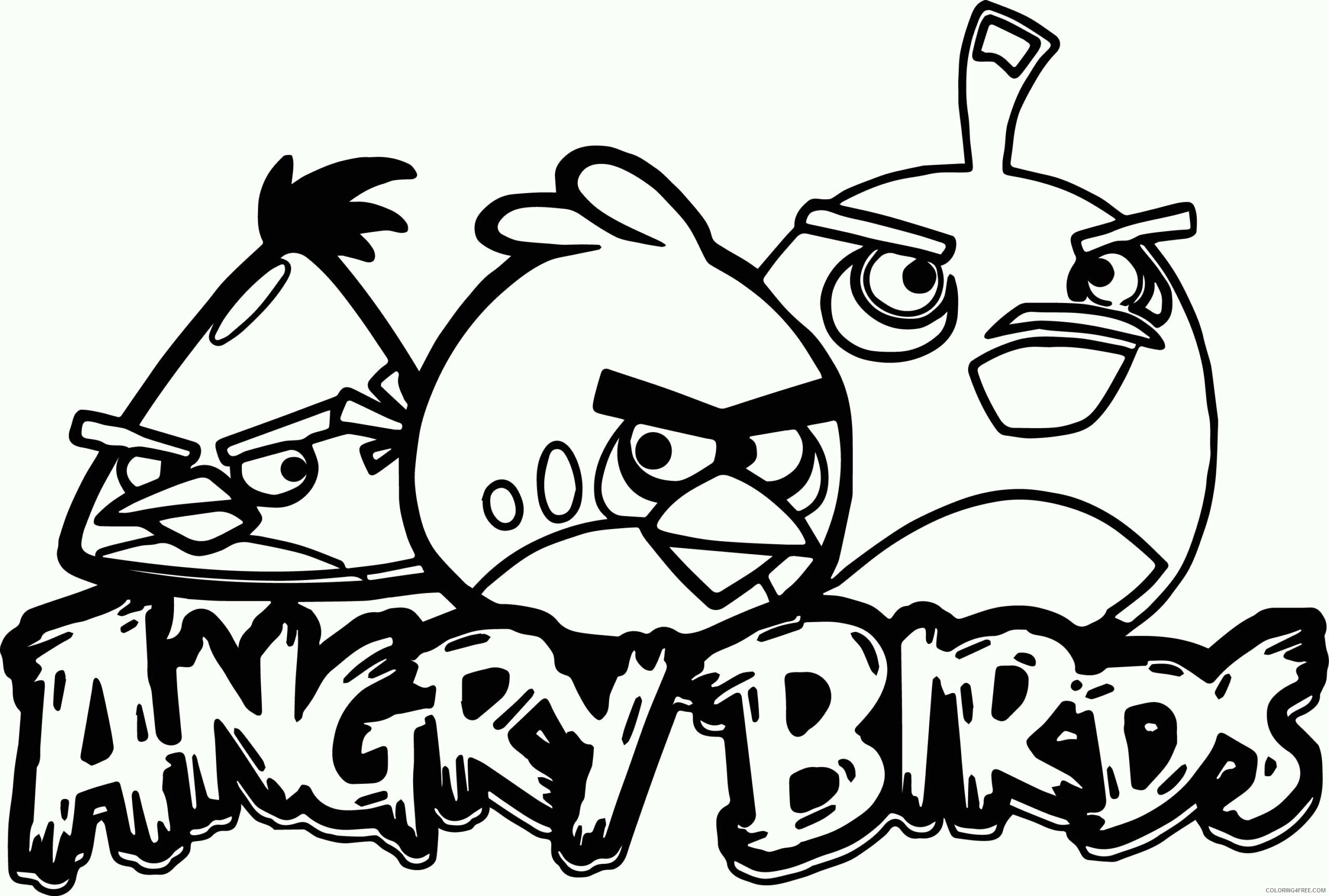Angry Birds Coloring Pages Printable Sheets Angry Birds Page 136 2021 a 6271 Coloring4free