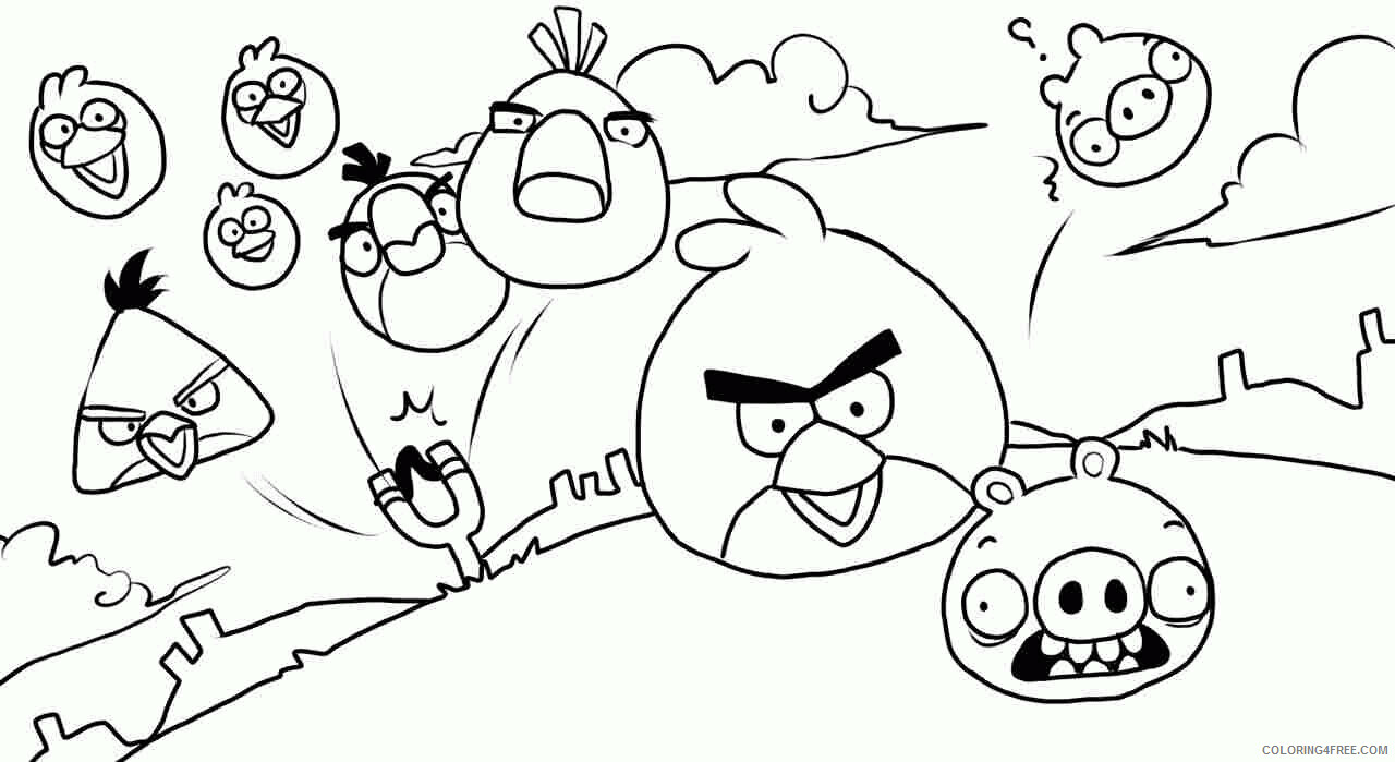 Angry Birds Coloring Pages Printable Sheets Angry Birds mugudvrlistscom 2021 a 6278 Coloring4free