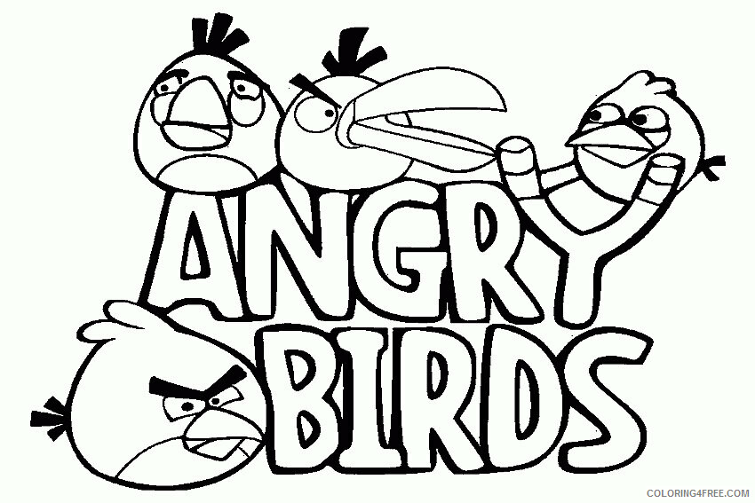 Angry Birds Coloring Pages Star Wars Printable Sheets Angry Birds overview 2021 a 6286 Coloring4free