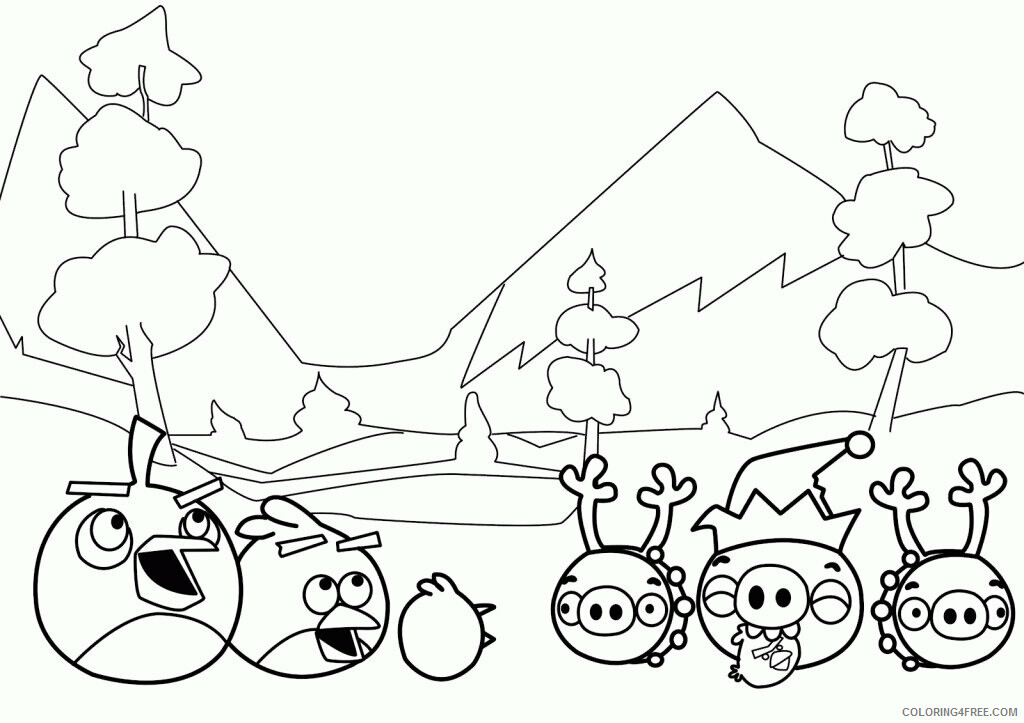 Angry Birds Coloring Pages to Print Printable Sheets to print for kids angry 2021 a 6297 Coloring4free