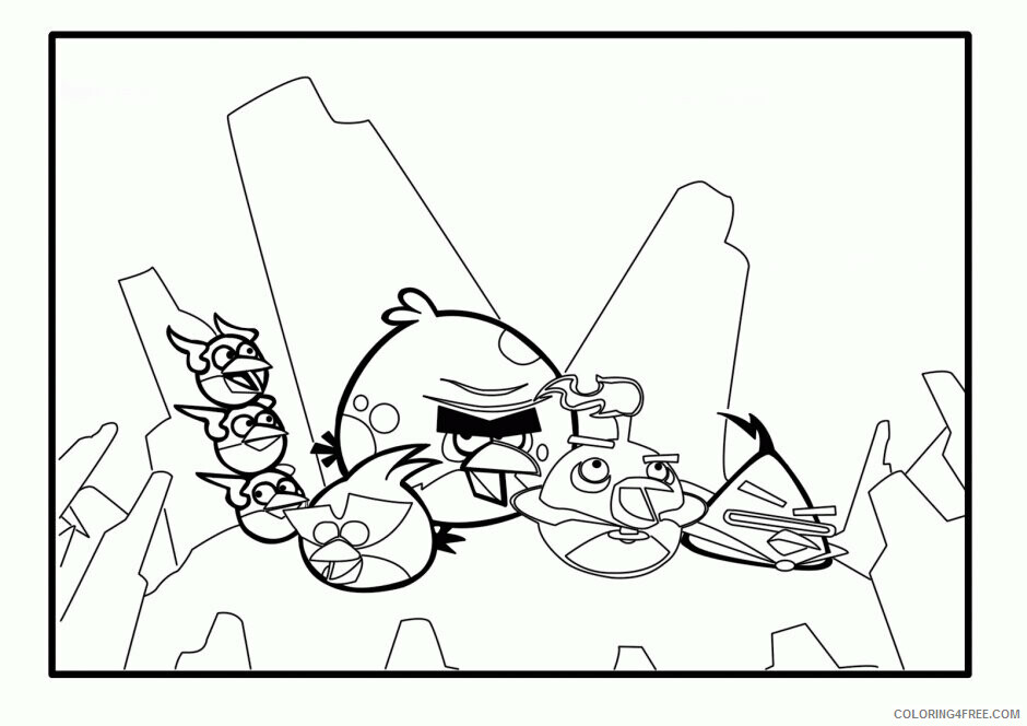 Angry Birds Space Coloring Pages to Print Printable Sheets Angry Birds Space 2021 a 6333 Coloring4free