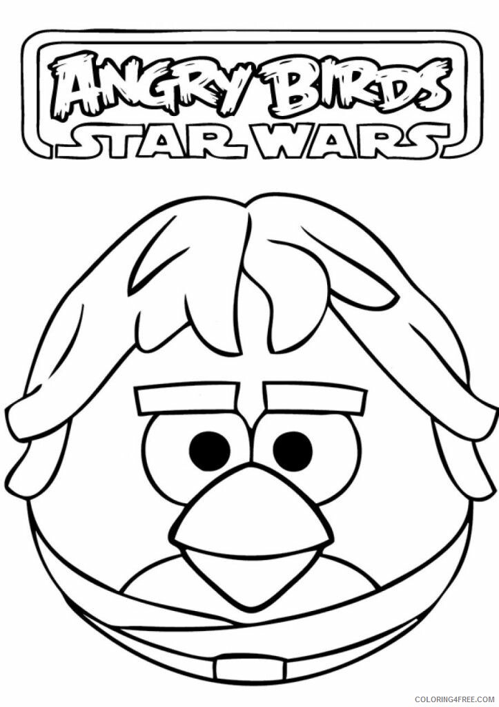 Angry Birds Star Wars Coloring Book Printable Sheets Print Angry Birds Star Wars 2021 a Coloring4free