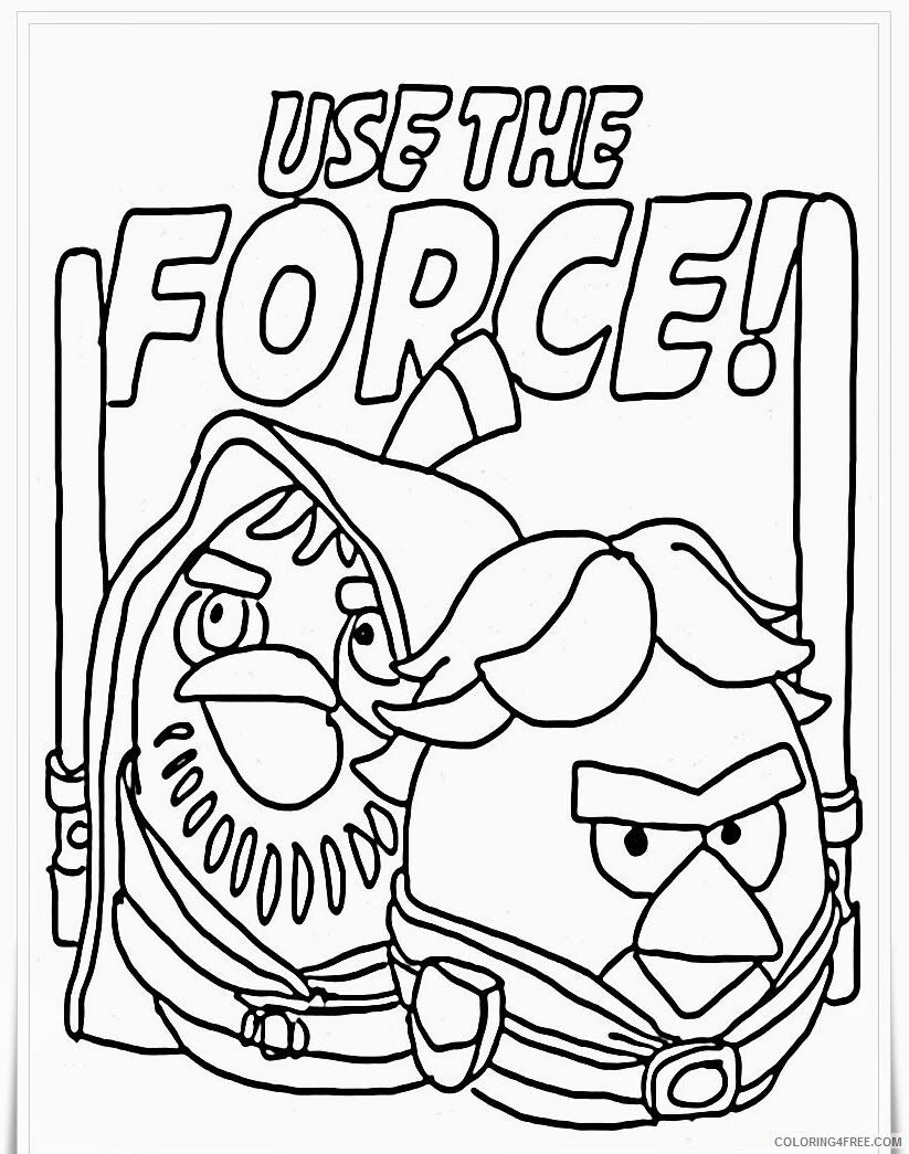 Angry Birds Star Wars Coloring Pages Free Printable Printable Sheets 2021 a 6372 Coloring4free