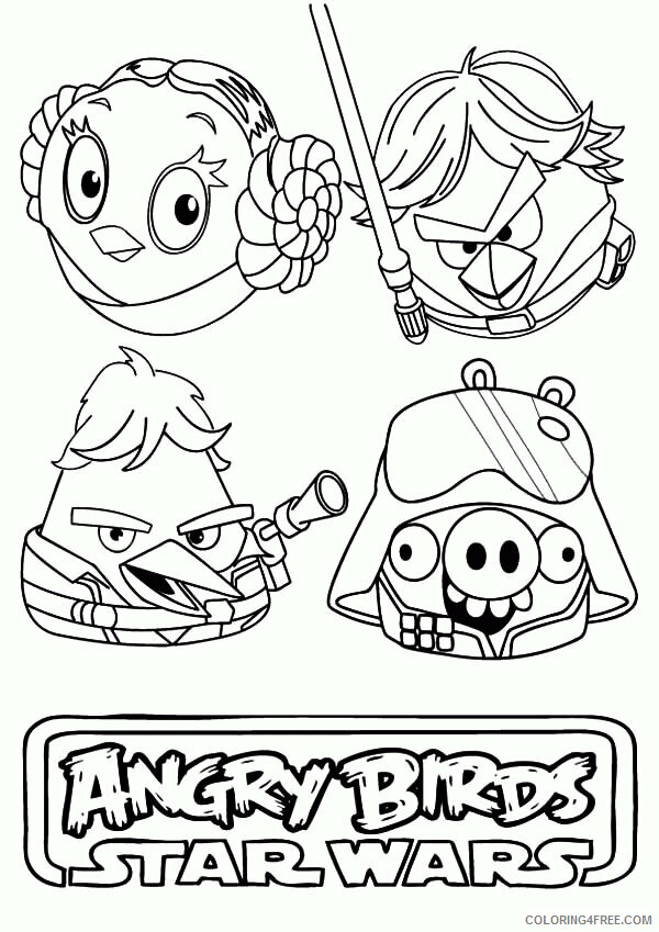 Angry Birds Star Wars Coloring Pages Free Printable Printable Sheets Awesome 2021 a 6378 Coloring4free