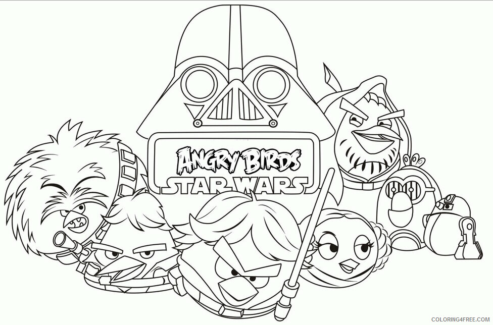 Angry Birds Star Wars Coloring Pages Free Printable Printable Sheets Free 2021 a 6383 Coloring4free