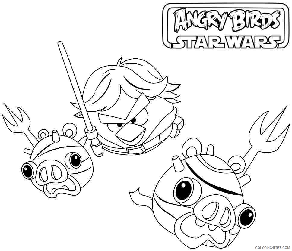 Angry Birds Star Wars Coloring Pages Free Printable Printable Sheets Page 2021 a 6380 Coloring4free