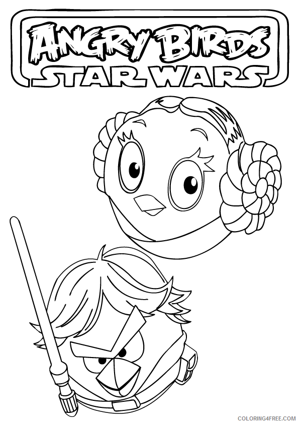 Angry Birds Star Wars Coloring Pages Free Printable Printable Sheets Page Angry Birds Star 2021 a 6379 Coloring4free
