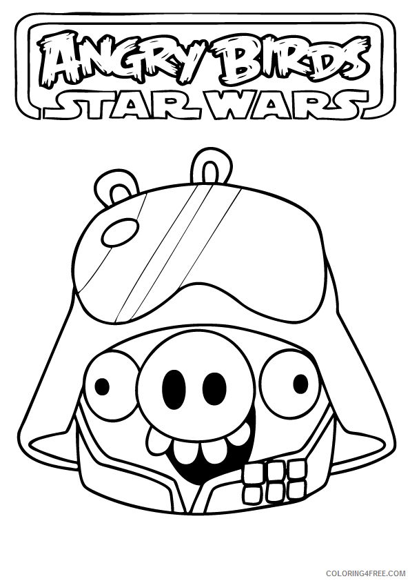 Angry Birds Star Wars Coloring Pages Free Printable Printable Sheets Page Angry Birds Star 2021 a 6381 Coloring4free