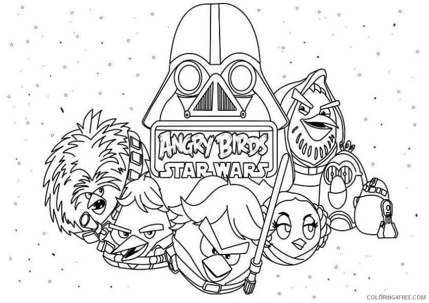 Angry Birds Star Wars Coloring Pictures Printable Sheets Kids n fun com 7 2021 a 6398 Coloring4free