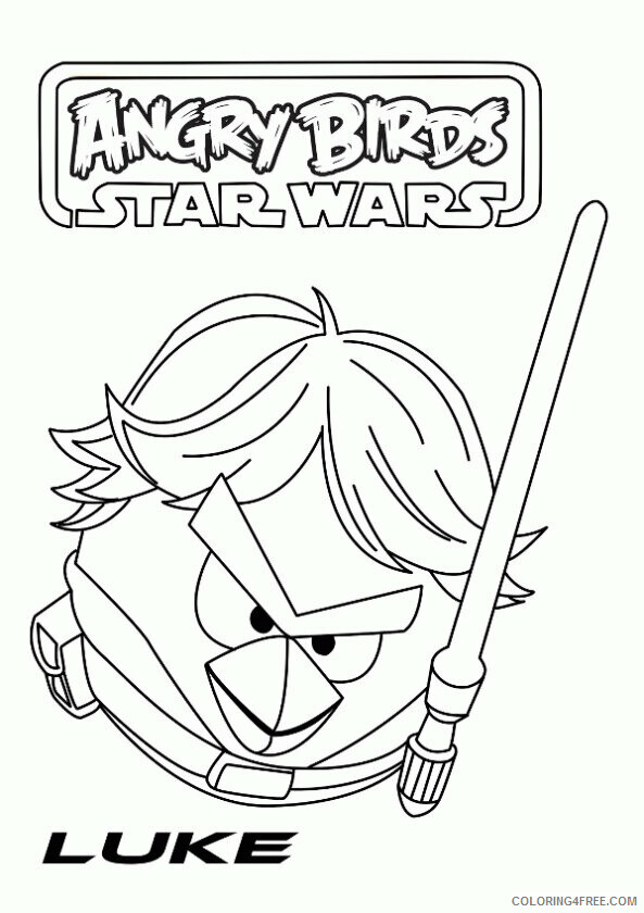 Angry Birds Star Wars Coloring Pictures Printable Sheets Kids n fun com 7 2021 a 6400 Coloring4free