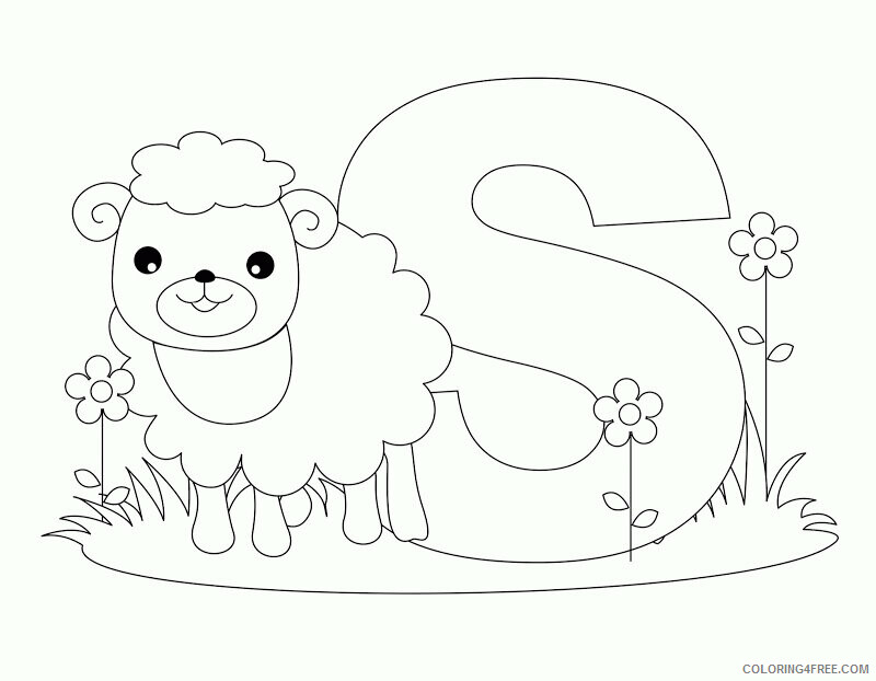 Animal Alphabet Coloring Pages Printable Sheets Of Letters jpg 2021 a 0020 Coloring4free