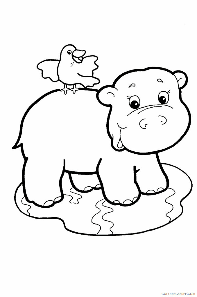 Animal Babies Coloring Pages Printable Sheets Cartoon Baby Zoo Animals Coloring 2021 a Coloring4free