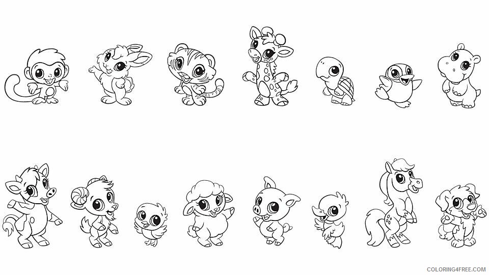 Animal Babies Coloring Pages Printable Sheets Free Baby Animal Pages 2021 a 0052 Coloring4free