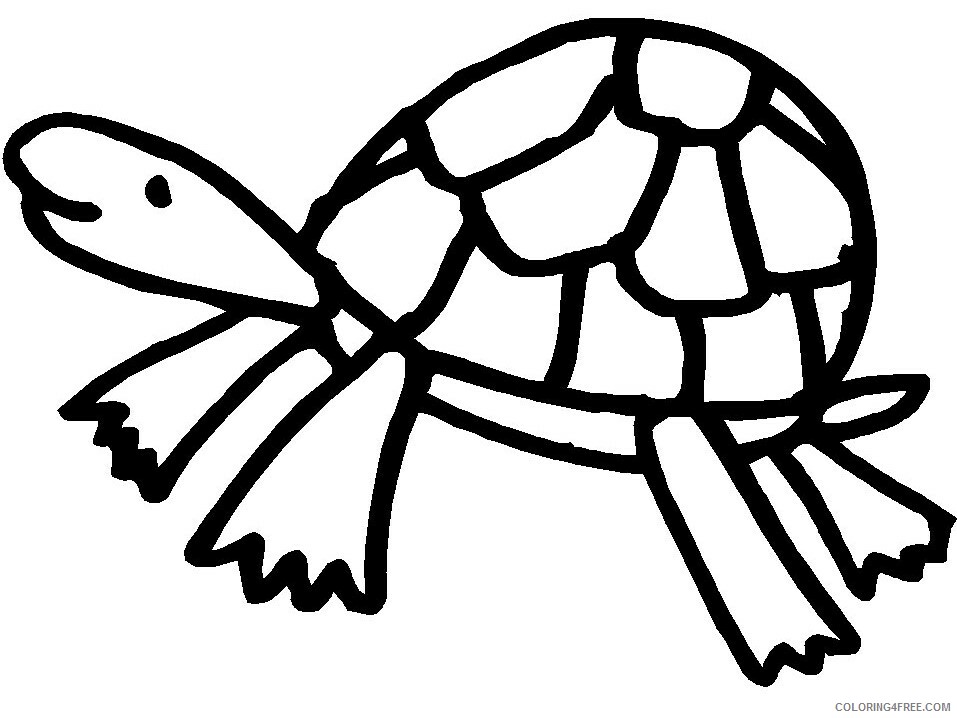 Animal Coloring Book Printable Sheets Turtles K4 Animals Pages 2021 a 0149 Coloring4free