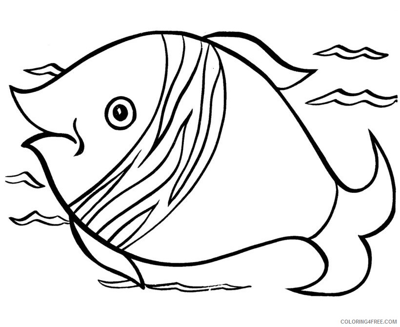 Animal Coloring Pages Free Printable Sheets Animal Fish 015 2021 a 0388 Coloring4free