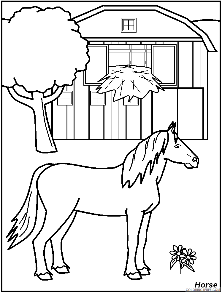 Animal Coloring Pages Preschoolers Printable Sheets Farm Animal For 2021 a 0430 Coloring4free