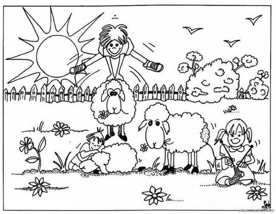 Animal Coloring Pages Preschoolers Printable Sheets Little Cow Preschool 2021 a 0428 Coloring4free