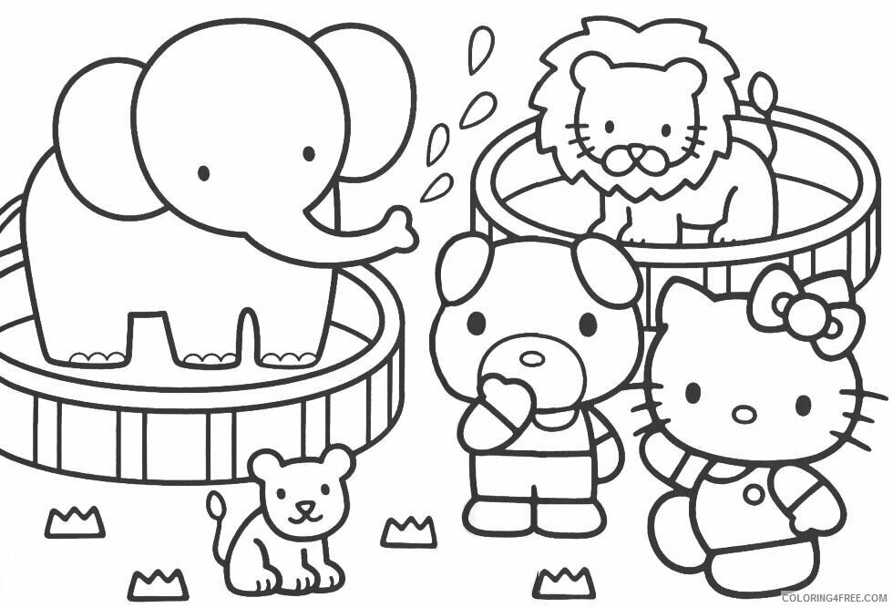 Animal Coloring Pages for Girls Printable Sheets Zoo Animals Rsad 2021 a 0283 Coloring4free