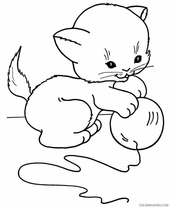 Animal Coloring Pages for Kids Printable Printable Sheets Animal Toy Cat 2021 a 0294 Coloring4free